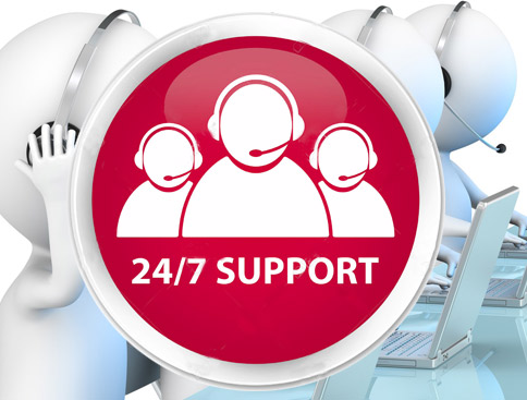 24 / 7 Customer Support